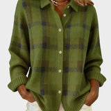 Alba™ | Suéter Retro a Cuadros con Contraste Casual