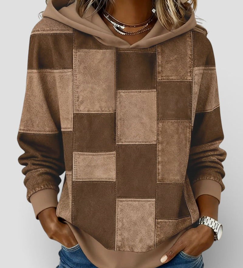 Lucía™ | Sudadera a cuadros con capucha
