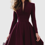 Celia™ | Vestido midi escote V sofisticado