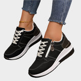 Zapatos ortopédicos con cierre de cremallera y suela gruesa
