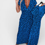 Elena™ | Vestido leopardo de escote en V