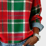 Marta™ | Sudadera con parches a cuadros