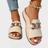 Sandalias con Suela Gruesa y Ajuste Sencillo