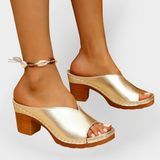 Sandalias Ortopédicas con Tacón Ancho