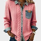 Adela™ | Camisa elegante con detalles denim