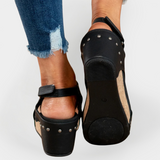Sandalias de ante con plataforma