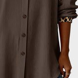 Juana™ | Camisa de botones con estampado leopardo