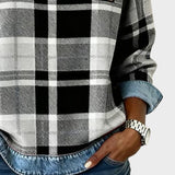 Marta™ | Sudadera con parches a cuadros