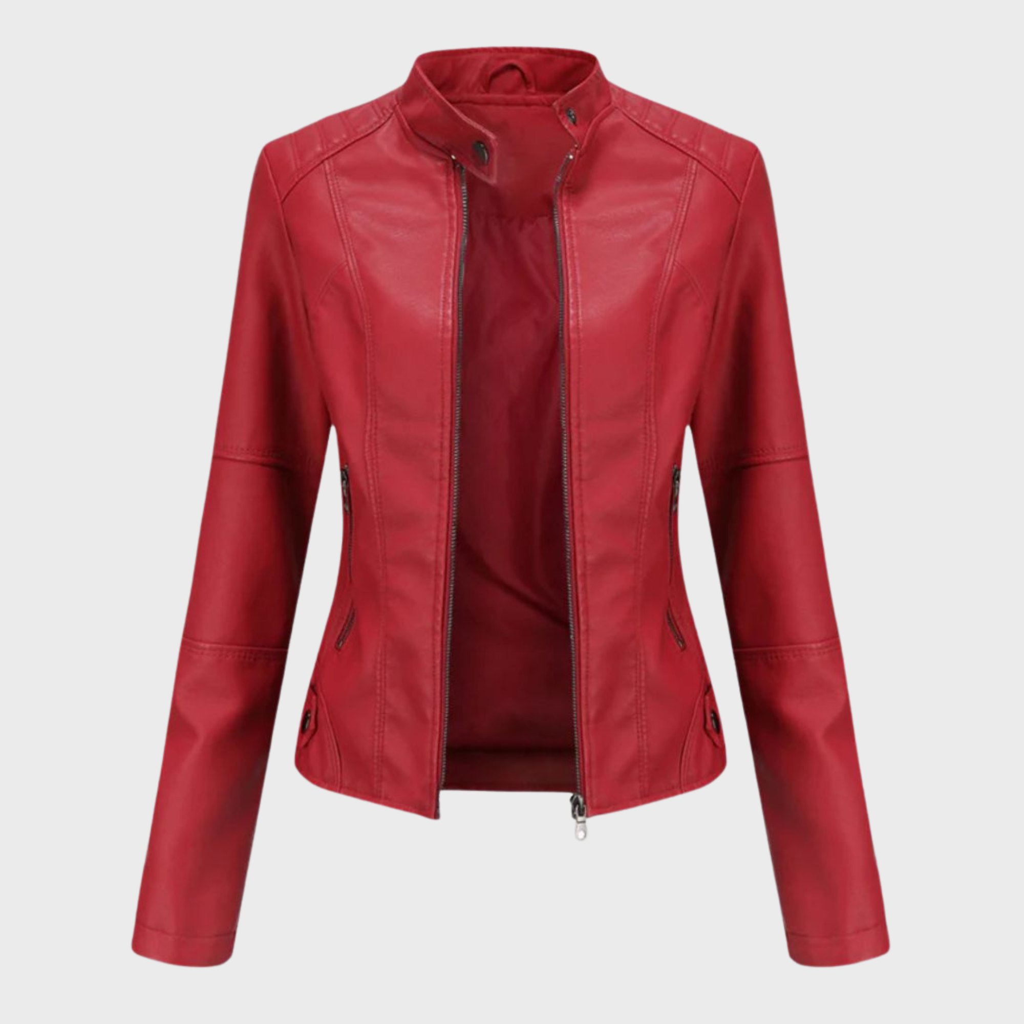 Verónica™ | Chaqueta de cuero casual