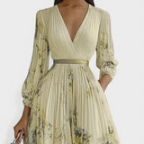 Ariadna™ | Vestido plisado floral elegante