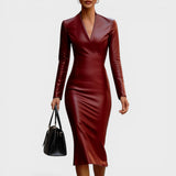Maria™ | Vestido de piel elegante