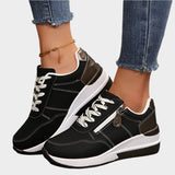 Zapatos ortopédicos con cierre de cremallera y suela gruesa