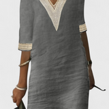Vestido Midi de Elegancia Casual Malia