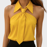 Lucía™ | Blusa halter elegante