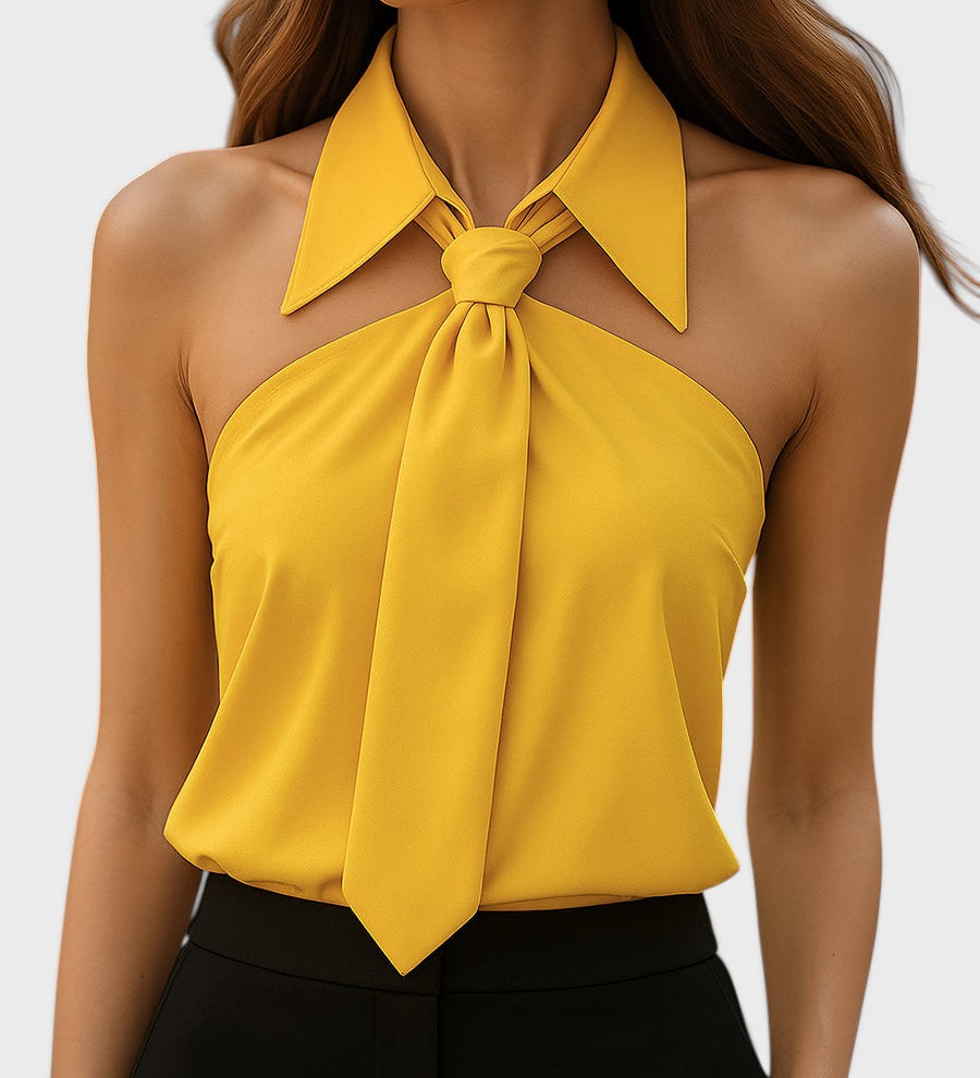 Lucía™ | Blusa halter elegante
