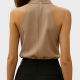 Lucía™ | Blusa halter elegante