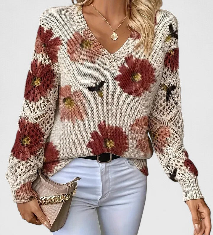 Antonia™ | Jersey elegante con estampado floral