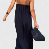 Vestido Edith con Cuello Cruzado y Espalda Abierta