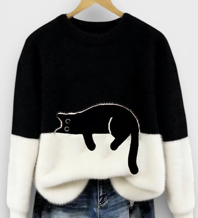 Luna™ | Sudadera con gráfico de gato