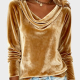 Dalia™ | Top lujoso con cuello drapeado