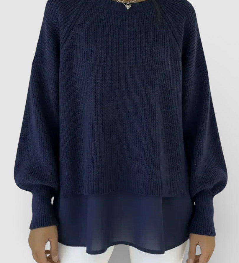 Adela™ | Jersey de punto efecto capas