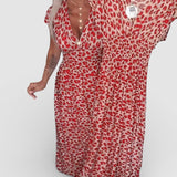Elena™ | Vestido leopardo de escote en V