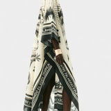 Vestido Kaftán Oversized Guadalupe con Estampado de Flamenco y Palma