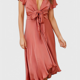 Vestido Elegante Franzi con Escote en V