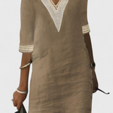 Vestido Midi de Elegancia Casual Malia