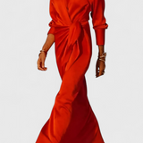 Vestido Largo de Fiesta Marbella con Lazo