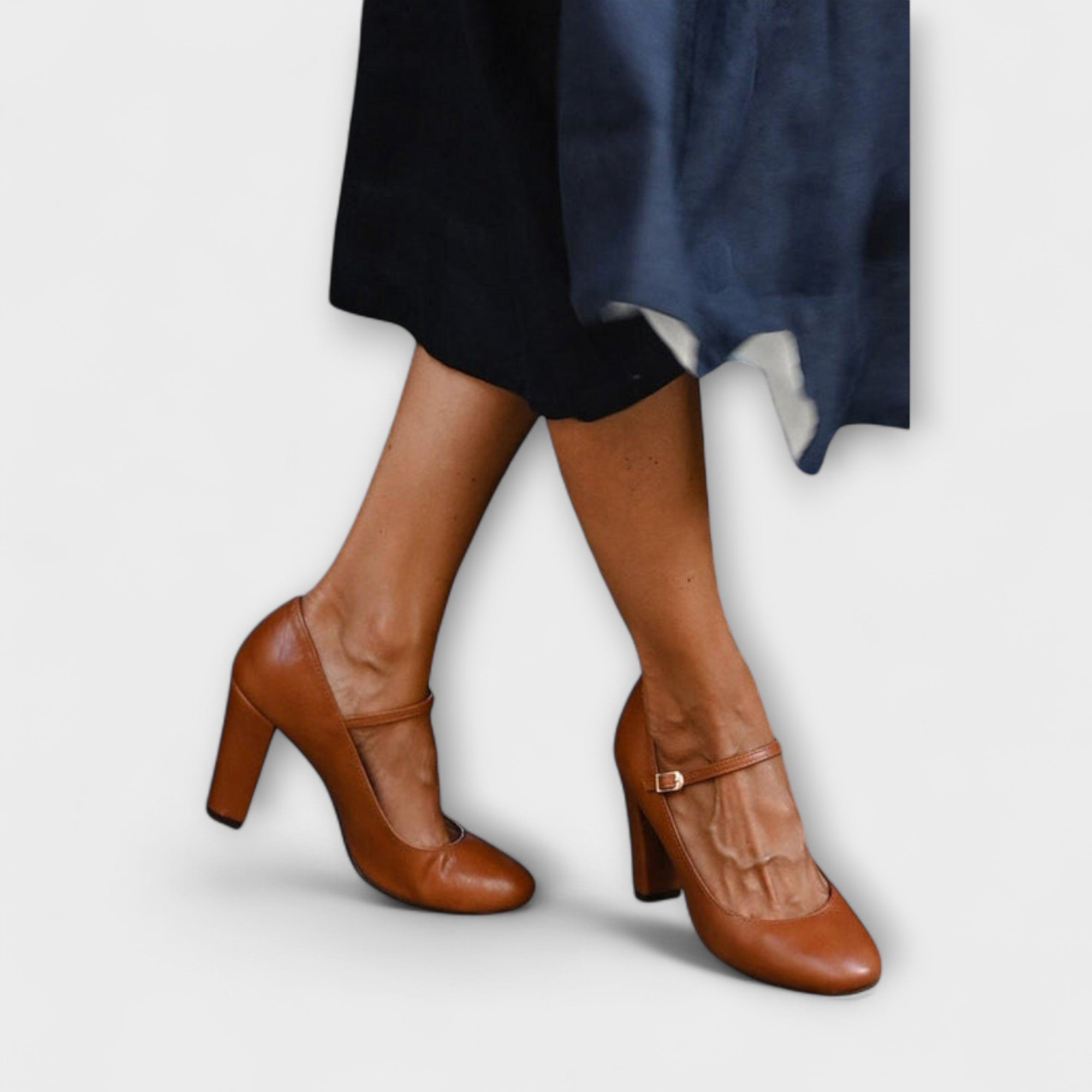 Magdaléna Elegante Zapatillas Mary Jane Lujosamente Acolchadas