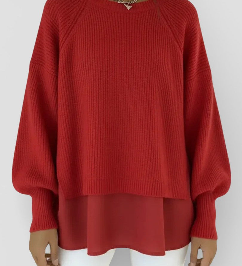 Adela™ | Jersey de punto efecto capas