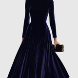 Vega™ | Vestido midi azul elegante