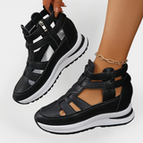 Elegantes Sandalias de Verano con Tacón y Cierre Lateral