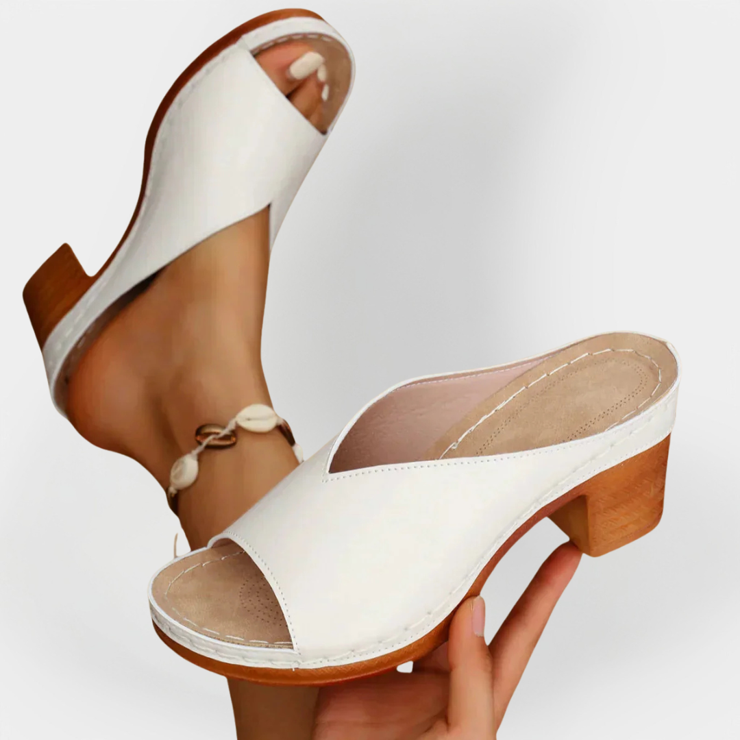 Sandalias Ortopédicas con Tacón Ancho