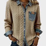 Adela™ | Camisa elegante con detalles denim