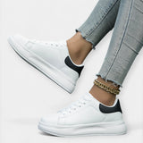 Zapatillas Deportivas de Cuero Blanco