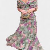 Magda™ | Vestido largo floral con escote en V