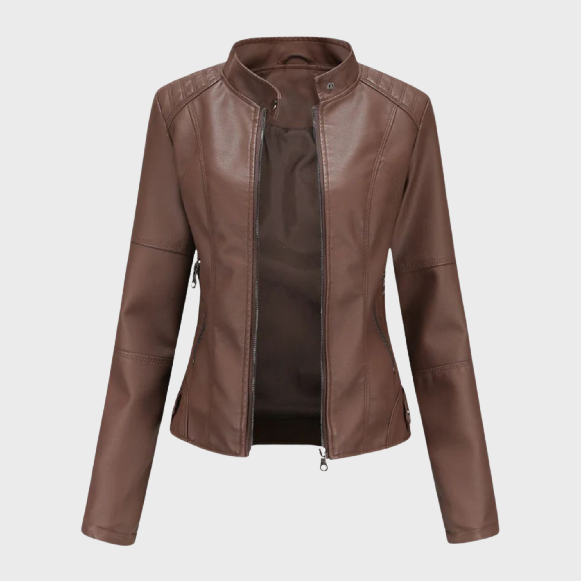 Verónica™ | Chaqueta de cuero casual