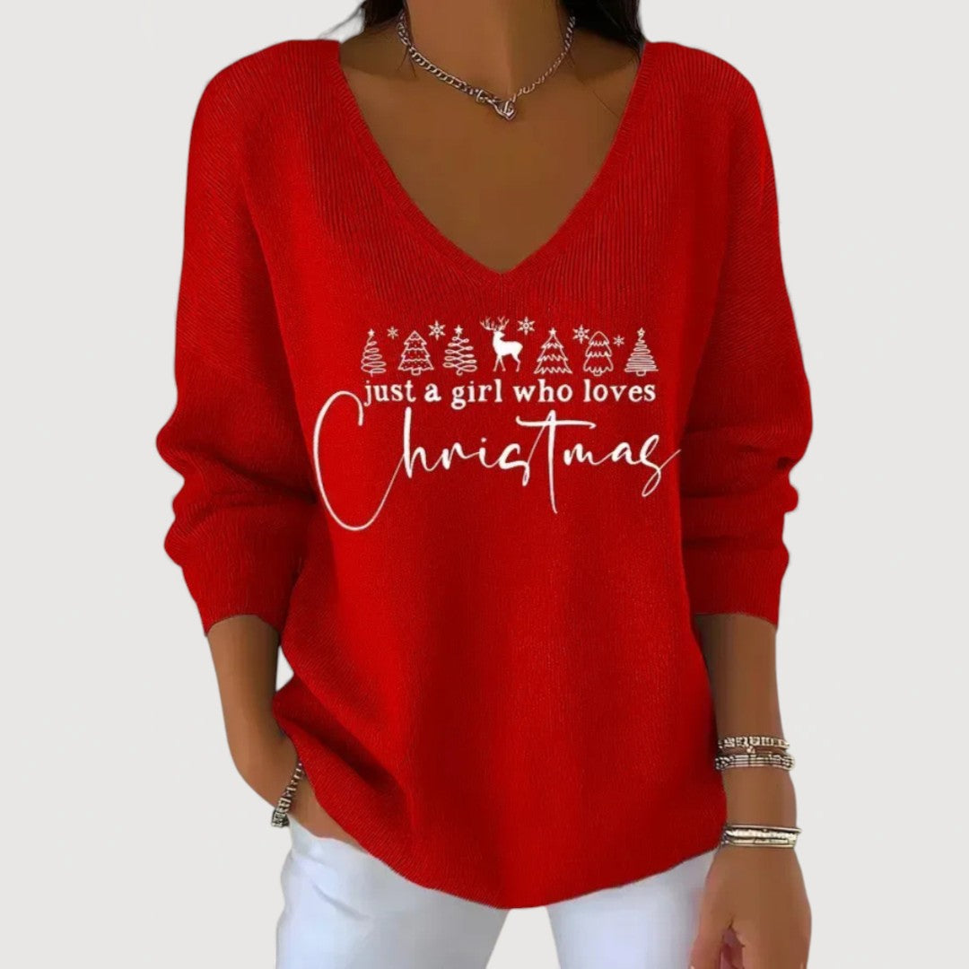 Marta™ | Top navideño con detalles festivos