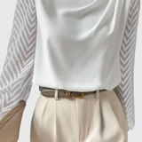 Blusa Elegante Zaraa con Mangas Transparentes