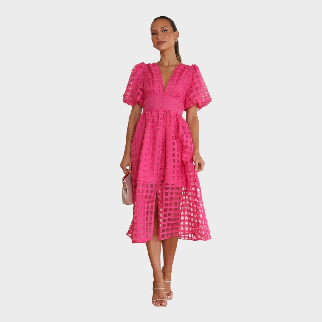 Julia™ | Vestido de Encaje con Mangas Acampanadas