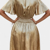 Vestido Adalee para Damas con Escote en V y Cintura Cruzada