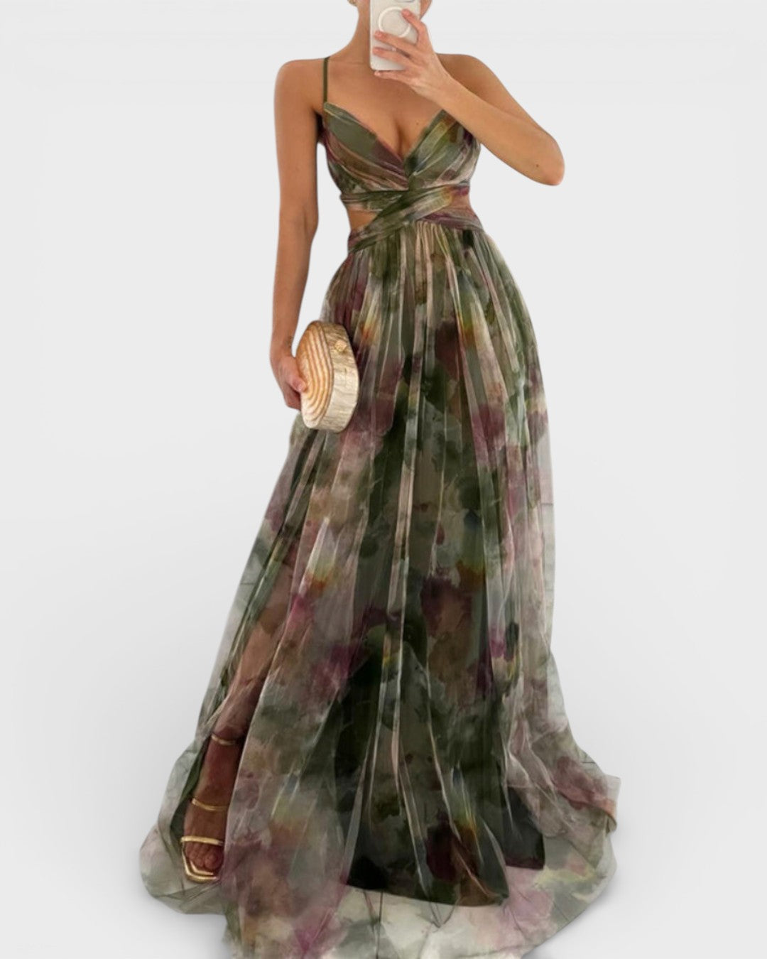 Valeria™ | Vestido maxi floral elegante