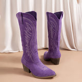 Valentina | Botas Vaqueras Con Tacón Bloque Estable Y Cómodo