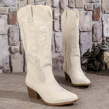 Valentina | Botas Vaqueras Con Tacón Bloque Estable Y Cómodo