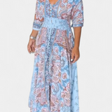 Vestido Casual de Verano Dunya con Escote en V