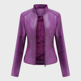 Verónica™ | Chaqueta de cuero casual