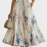Ariadna™ | Vestido plisado floral elegante