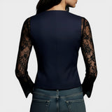 Elena™ | Blusa de encaje elegante